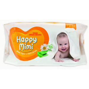 Happy Mimi ubrousky jemné 72 ks